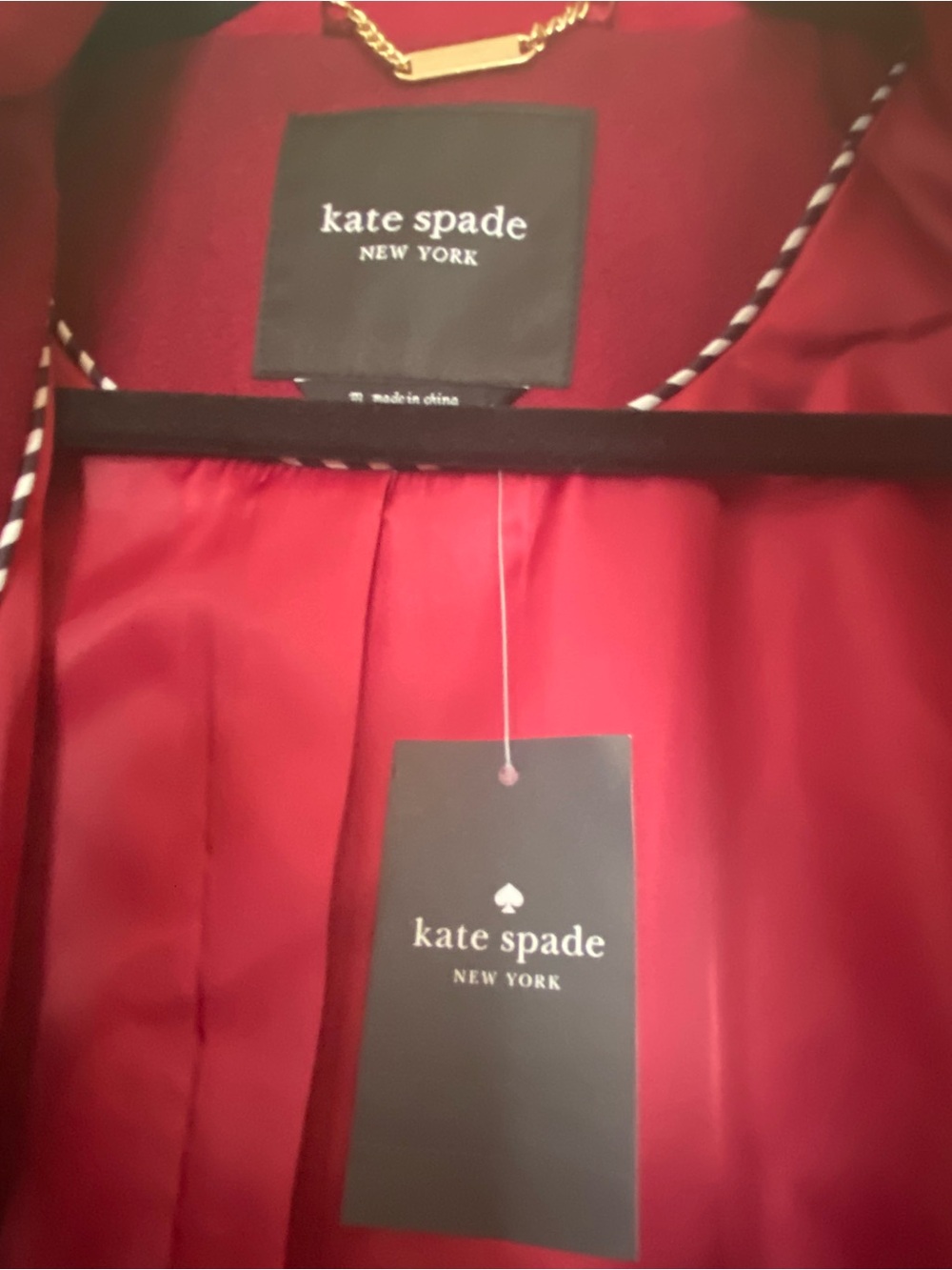 Women’s Kate Spade Magenta Pea Coat - Picture 4 of 7